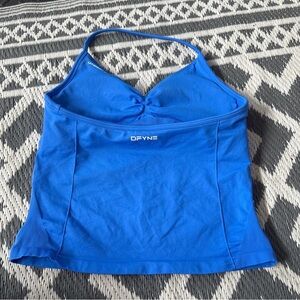 DFYNE Women's Blue Tank Top with Built-In Support